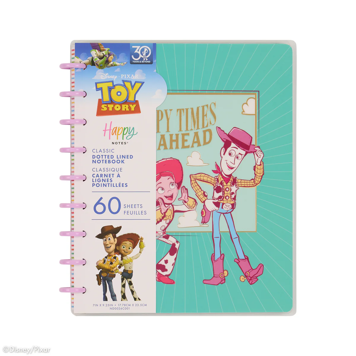 Disney & Pixar Toy Story 30th Anniversary - Dotted Lined Classic Notebook - 60 Sheets - Image 8