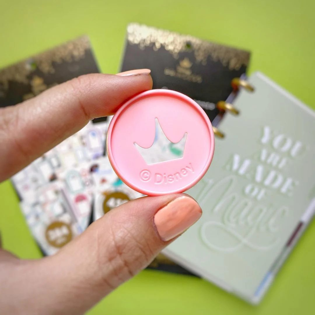 Disney © Princess Pink Crown Medium Plastic Disc Set - Image 2