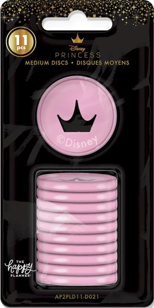 Disney © Princess Pink Crown Medium Plastic Disc Set - Image 4