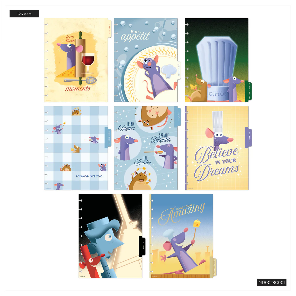 Disney Ratatouille - Classic Recipe Organizer - 81 Sheets - Image 15