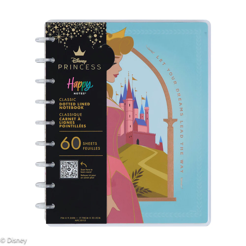 Disney Sleeping Beauty 65th Anniversary - Dotted Lined Classic Notebook - 60 Sheets - Image 8