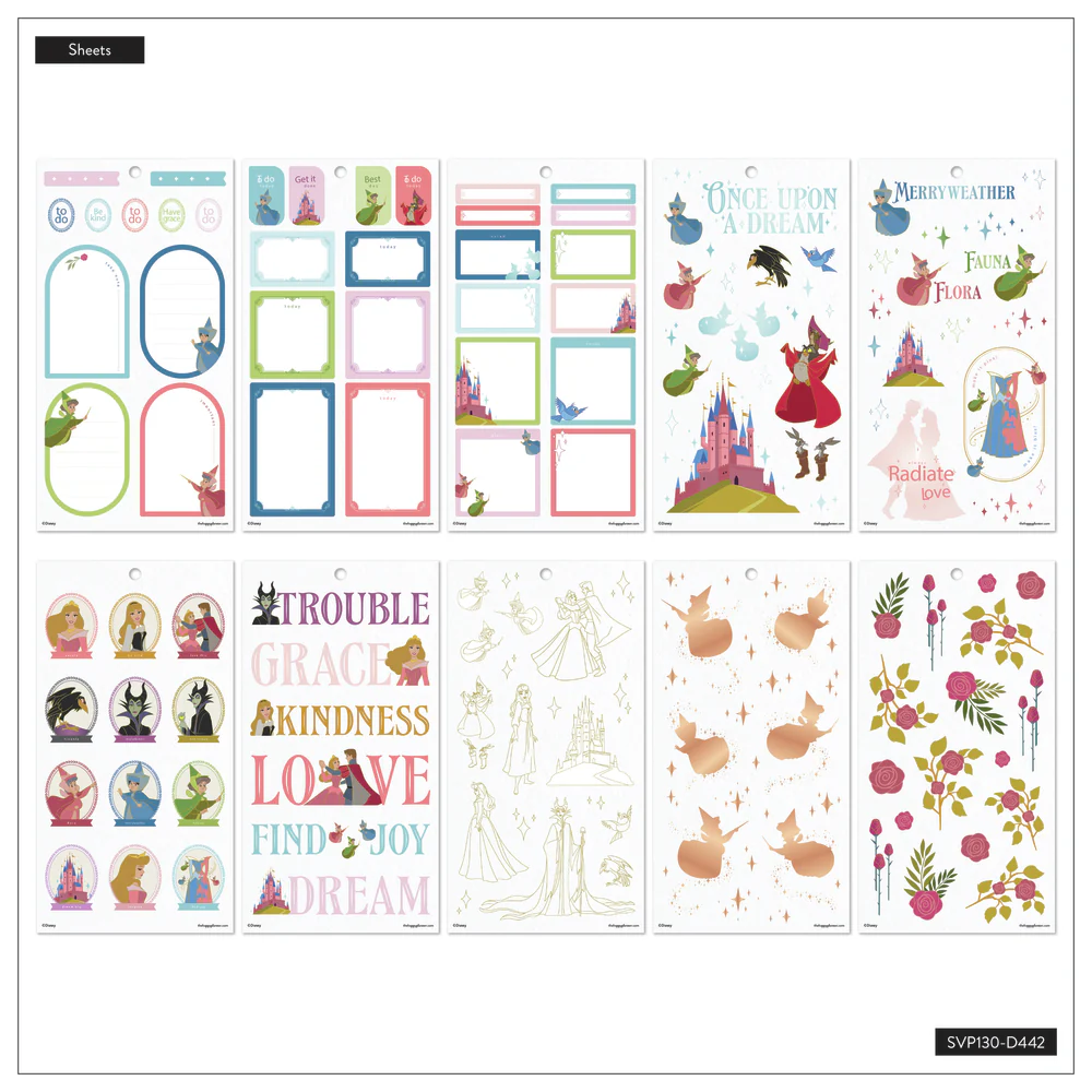 Disney Sleeping Beauty 65th Anniversary - Value Pack Stickers - Big - Image 7