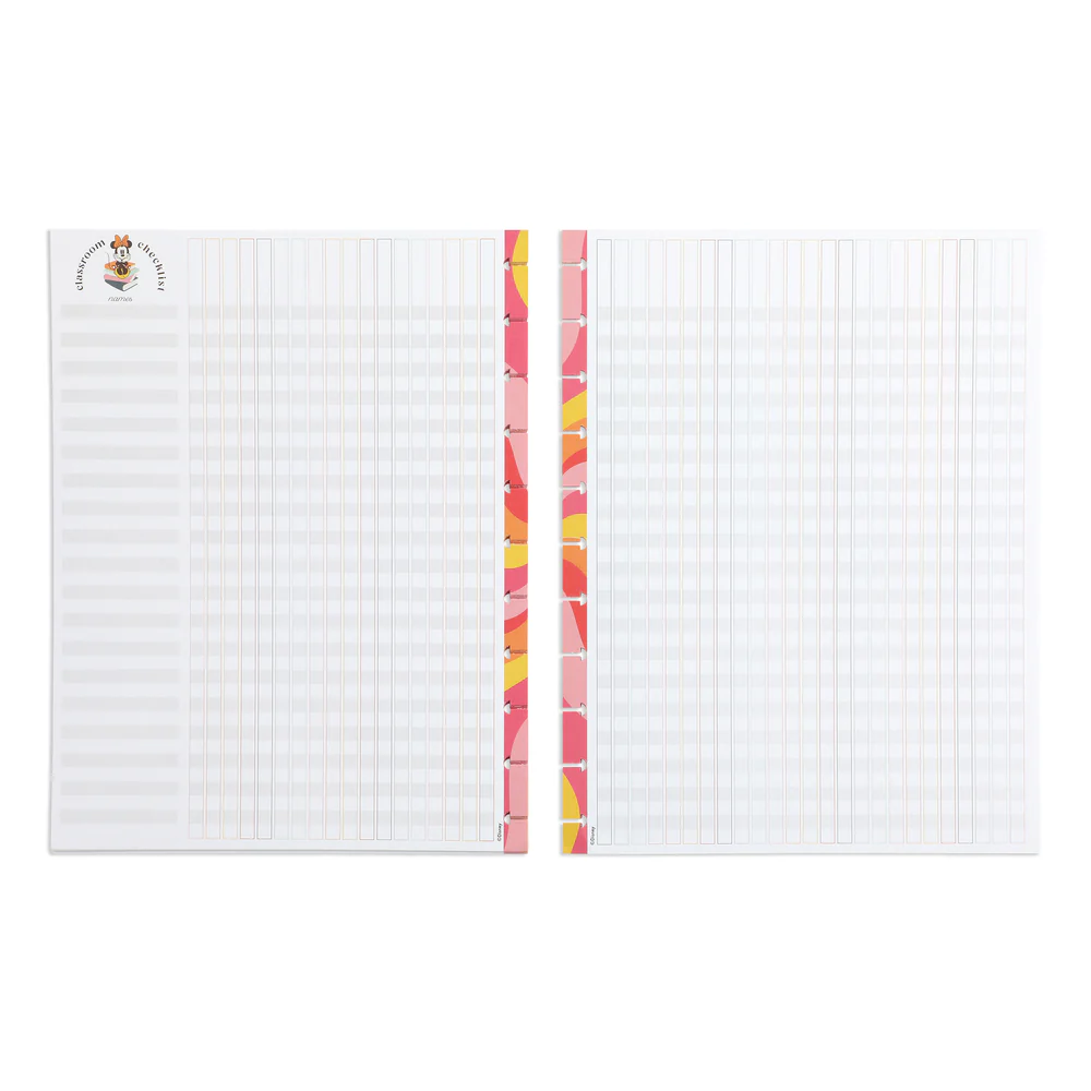 Disney Sunny Minnie Teacher - Teacher Checklist Big Filler Paper - 40 Sheets - Image 3