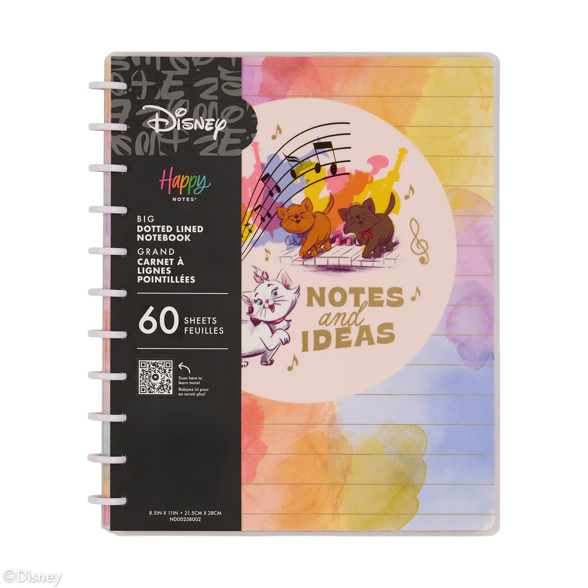 Disney The Aristocats - Dotted Lined Big Notebook - 60 Sheets - Image 10