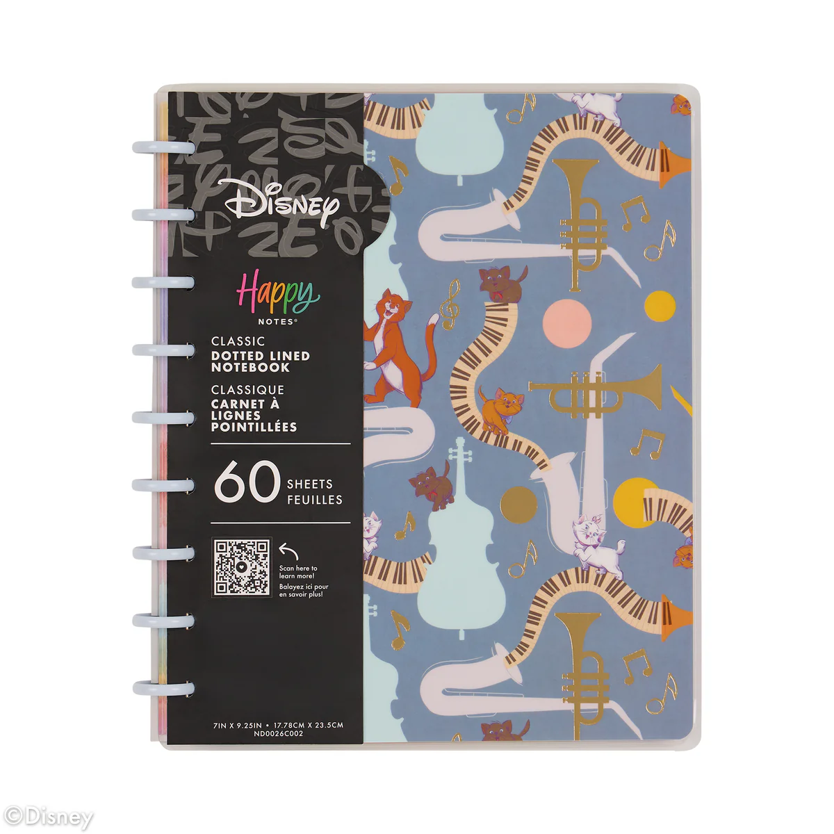 Disney The Aristocats - Dotted Lined Classic Notebook - 60 Sheets - Image 10