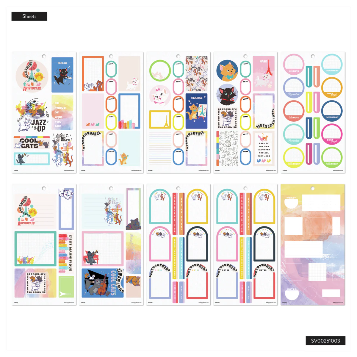 Disney The Aristocats - Value Pack Stickers - Image 6