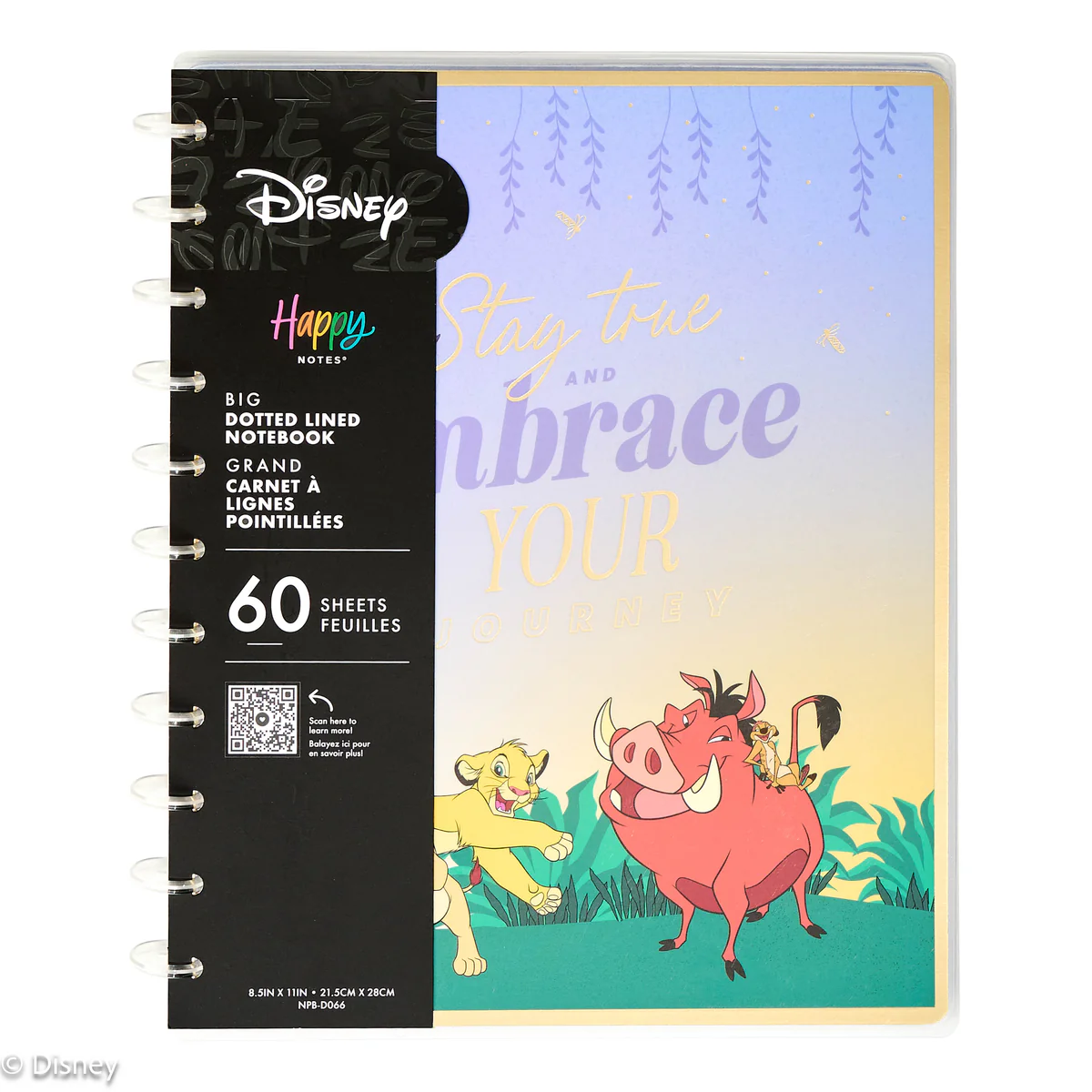 Disney The Lion King Embrace Your Wild - Dotted Lined Big Notebook - 60 Sheets - Image 8