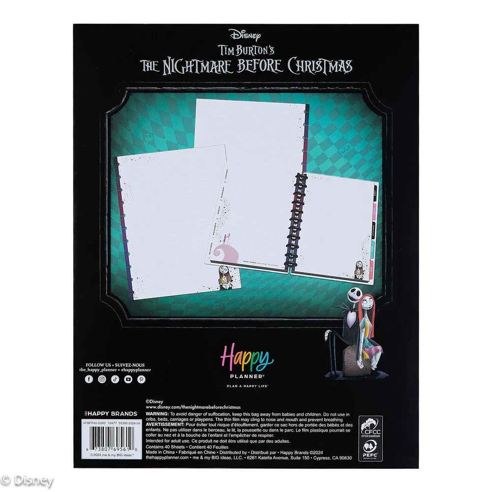 Disney Tim Burton's The Nightmare Before Christmas Celestial - Dotted Lined Big Filler Paper - 40 Sheets - Image 5