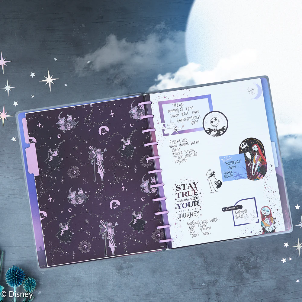 Disney Tim Burton's The Nightmare Before Christmas Celestial - Dotted Lined Big Notebook - 60 Sheets - Image 3