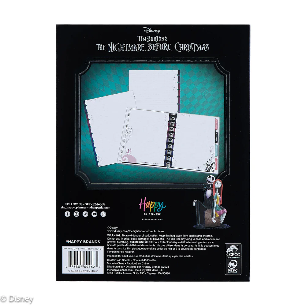 Disney Tim Burton's The Nightmare Before Christmas Celestial - Dotted Lined Classic Filler Paper - 40 Sheets - Image 6