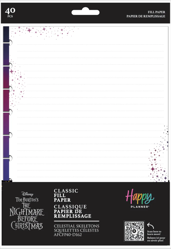 Disney Tim Burton's The Nightmare Before Christmas Celestial - Dotted Lined Classic Filler Paper - 40 Sheets - Image 7
