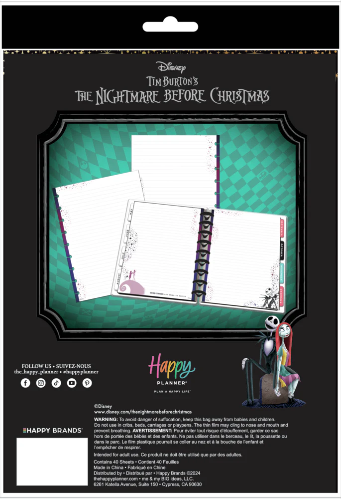 Disney Tim Burton's The Nightmare Before Christmas Celestial - Dotted Lined Classic Filler Paper - 40 Sheets - Image 8