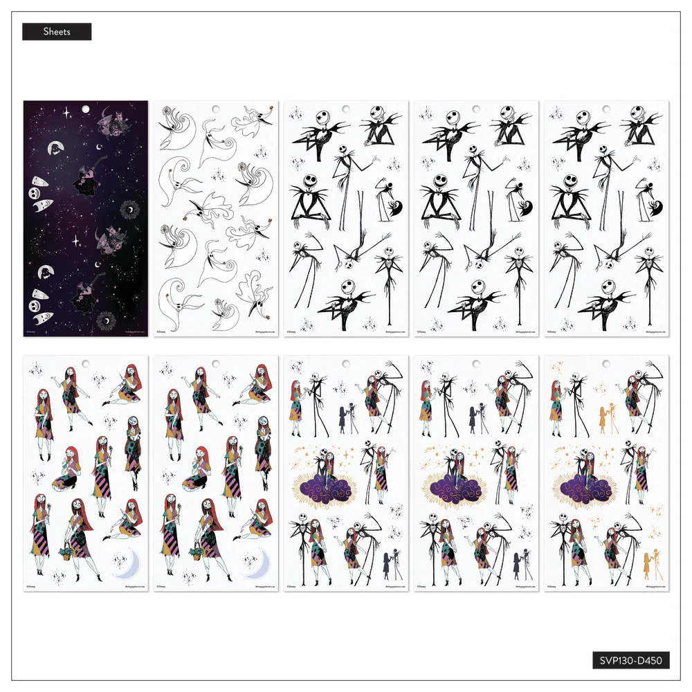 Disney Tim Burton's The Nightmare Before Christmas Celestial - Value Pack Stickers - Image 6