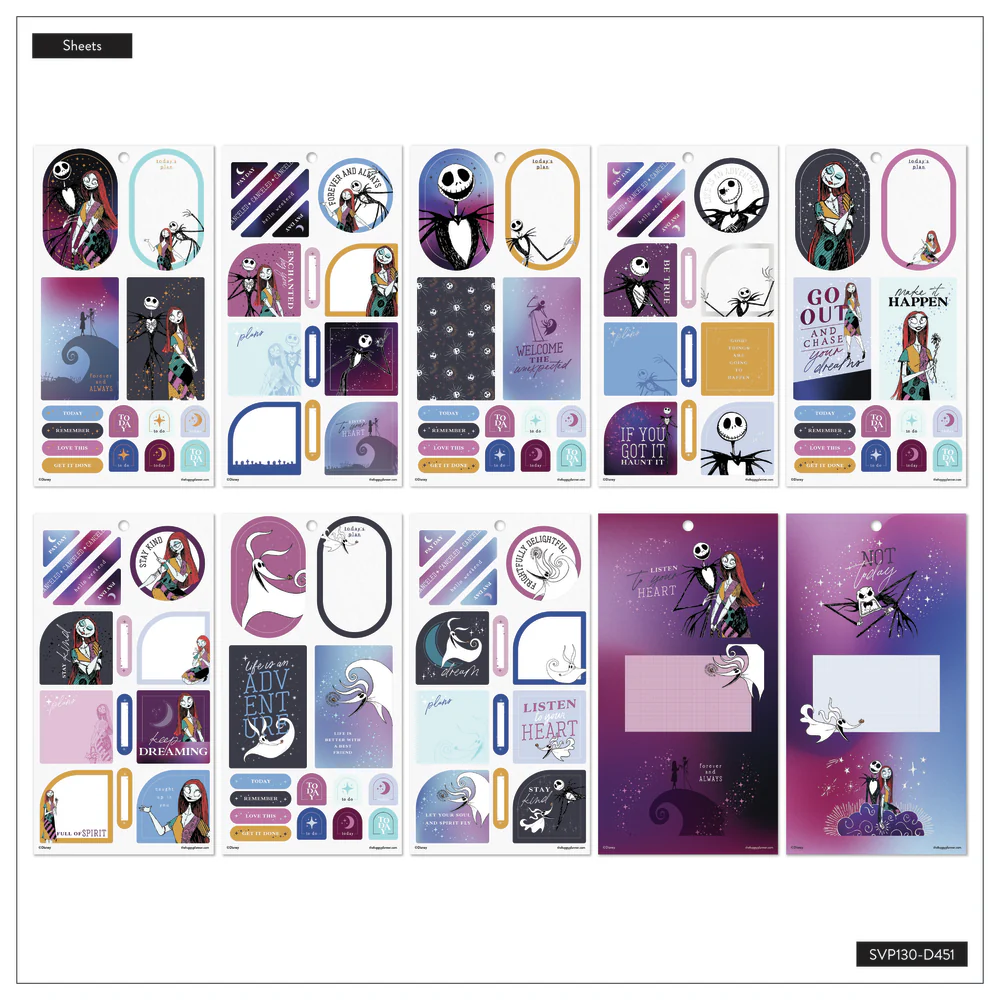 Disney Tim Burton's The Nightmare Before Christmas Celestial - Value Pack Stickers - Big - Image 5