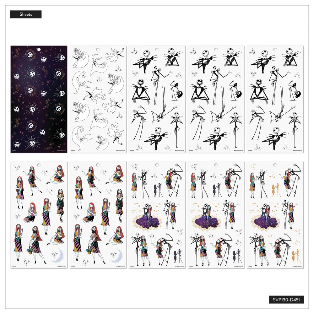 Disney Tim Burton's The Nightmare Before Christmas Celestial - Value Pack Stickers - Big - Image 6