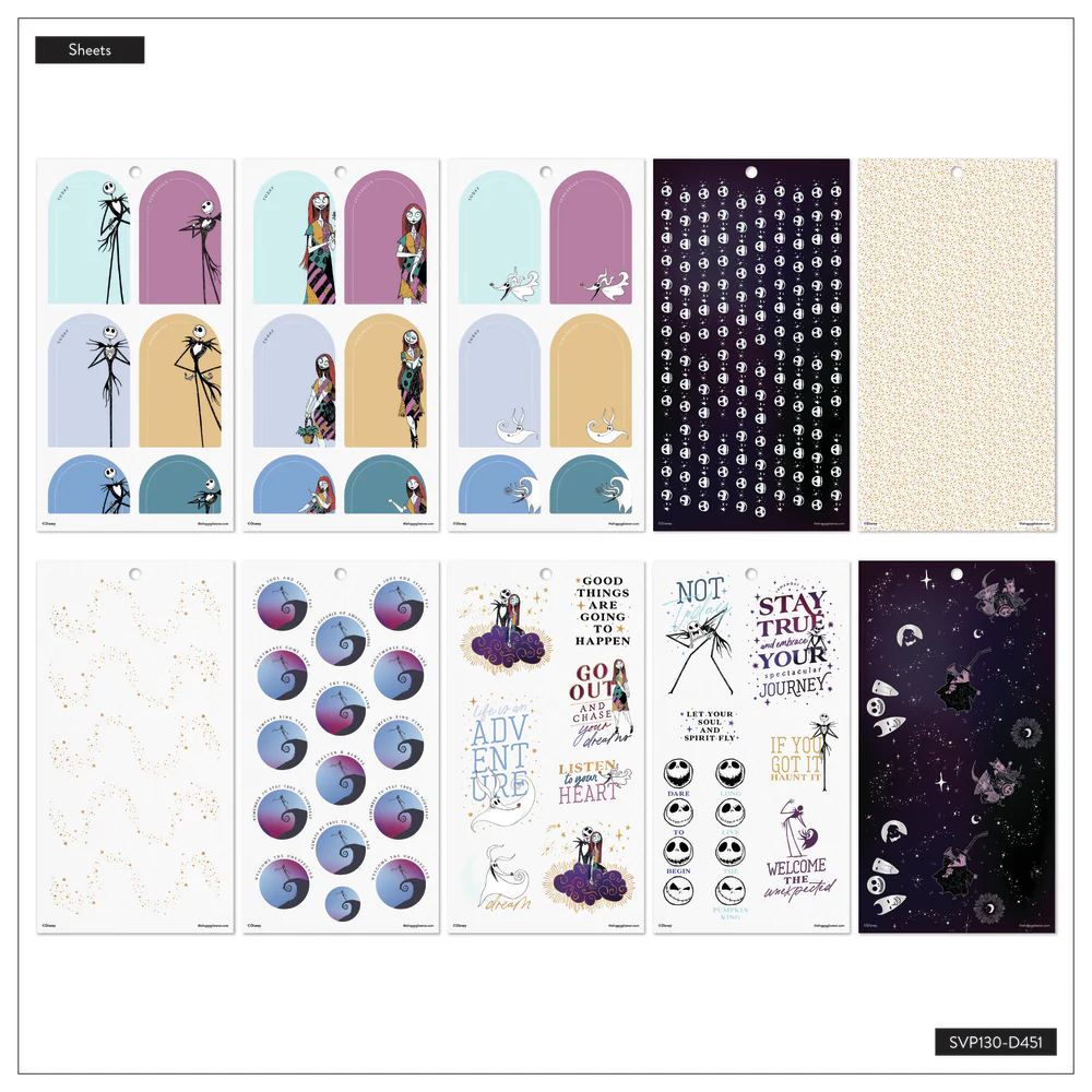 Disney Tim Burton's The Nightmare Before Christmas Celestial - Value Pack Stickers - Big - Image 7