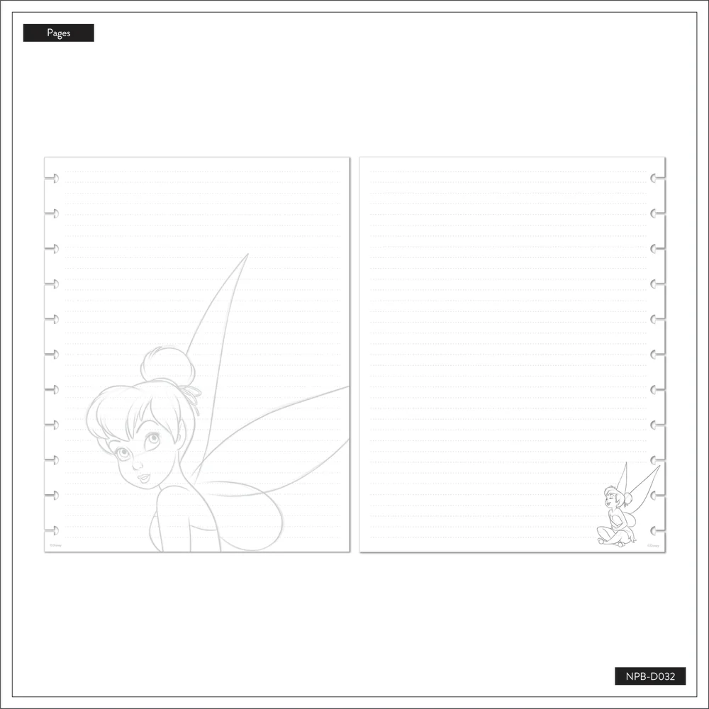 Disney Tinker Bell Find Your Wings - Dotted Lined Big Notebook - 60 Sheets - Image 7
