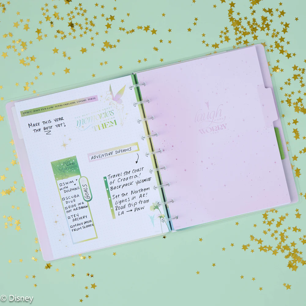 Disney Tinker Bell Stay Sparkly - Dot Grid Classic Notebook - 60 Sheets - Image 3
