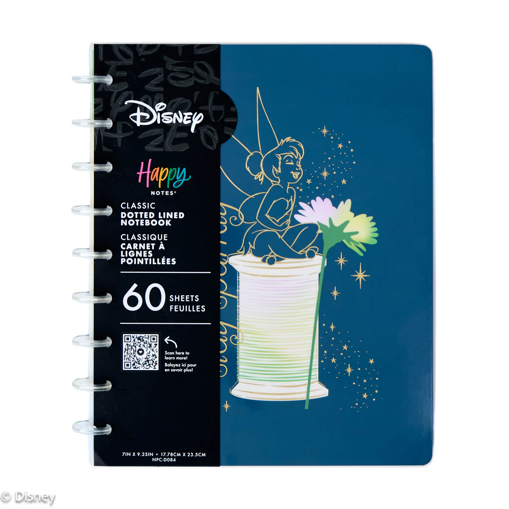 Disney Tinker Bell Stay Sparkly - Dot Grid Classic Notebook - 60 Sheets - Image 8