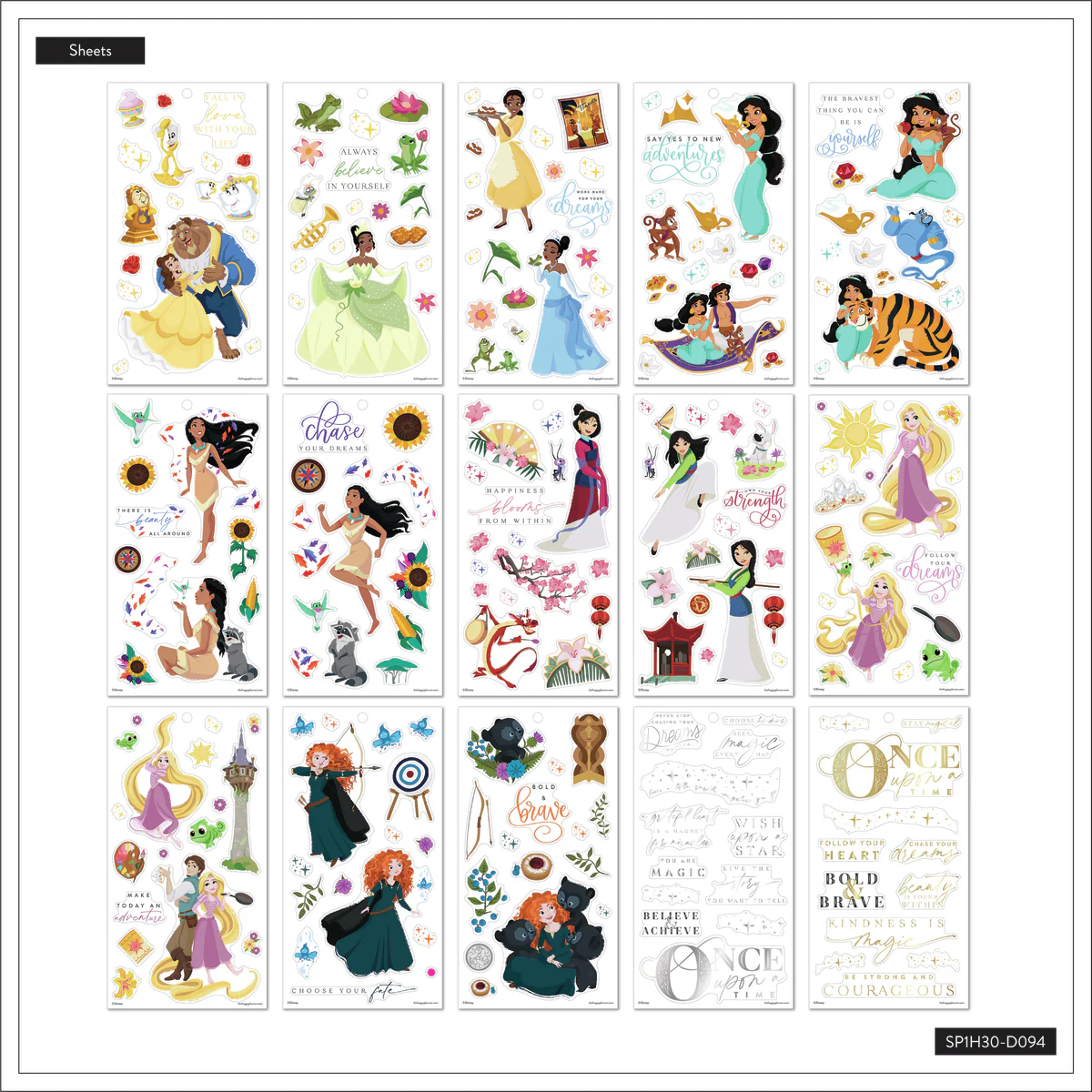 Disney © Value Pack Stickers - Princess Magic - Image 4