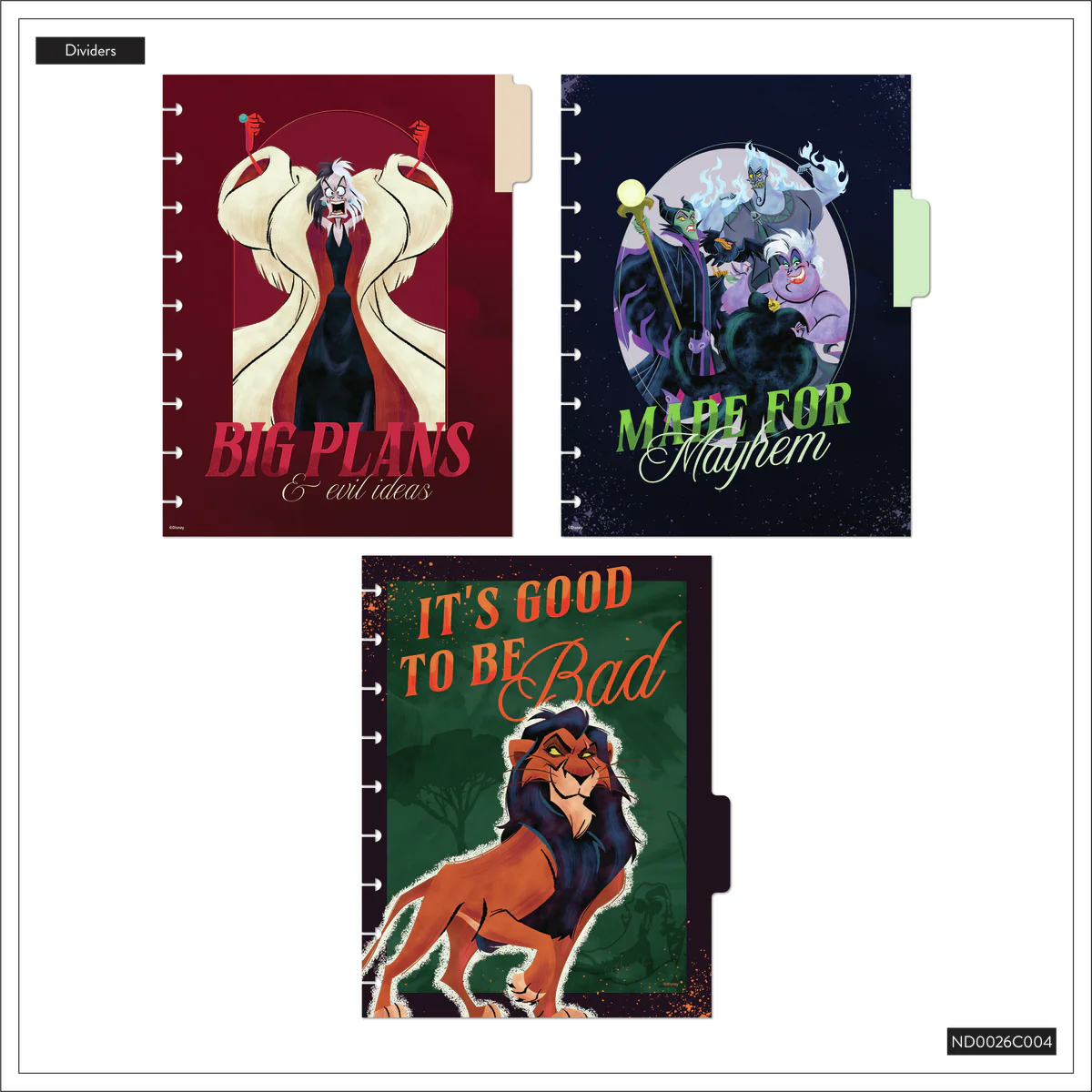 Disney Villains - Dotted Lined Classic Notebook - 60 Sheets - Image 11