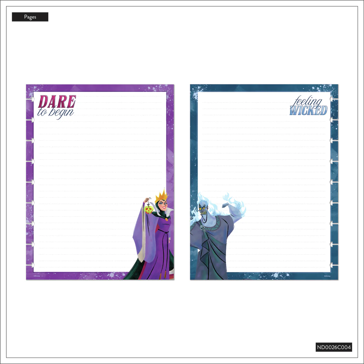 Disney Villains - Dotted Lined Classic Notebook - 60 Sheets - Image 12