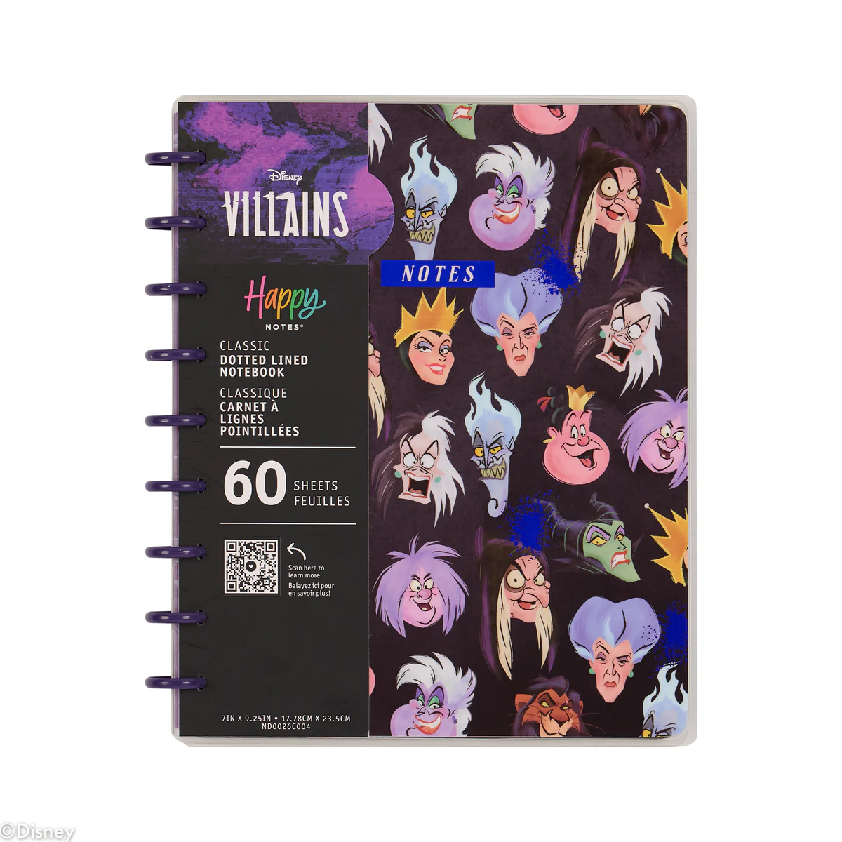Disney Villains - Dotted Lined Classic Notebook - 60 Sheets - Image 13