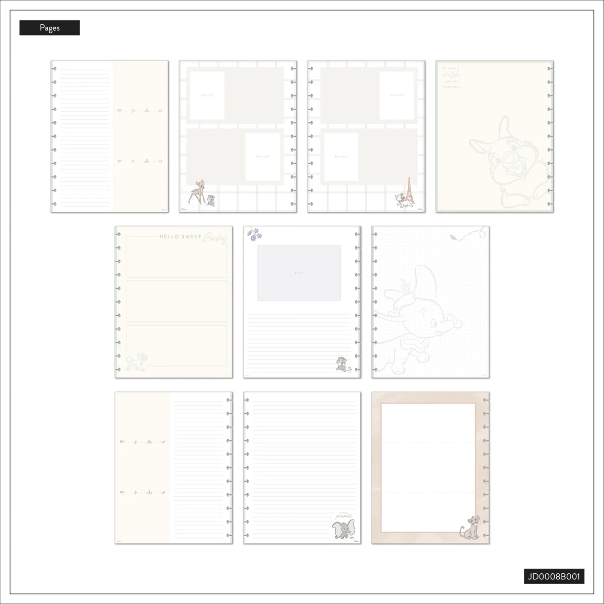 Disney Welcome Little One Baby - Big Happy Memory Keeping Photo Journal - 80 Sheets - Image 17