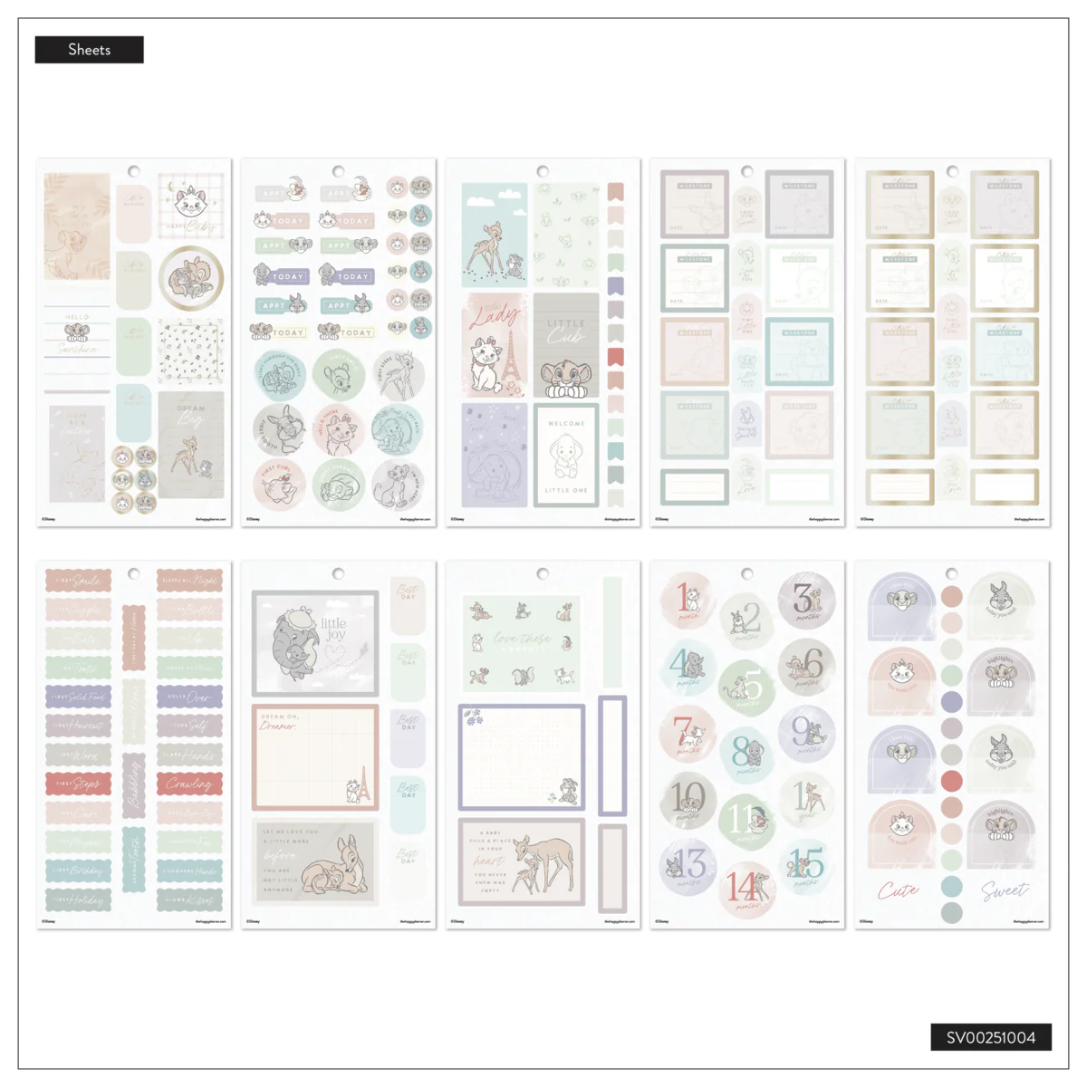 Disney Welcome Little One Baby - Value Pack Stickers - Image 7