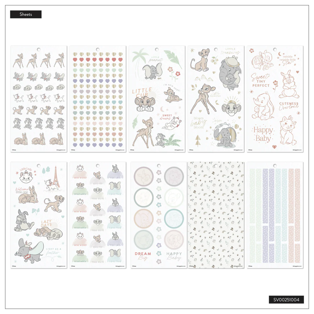 Disney Welcome Little One Baby - Value Pack Stickers - Image 9