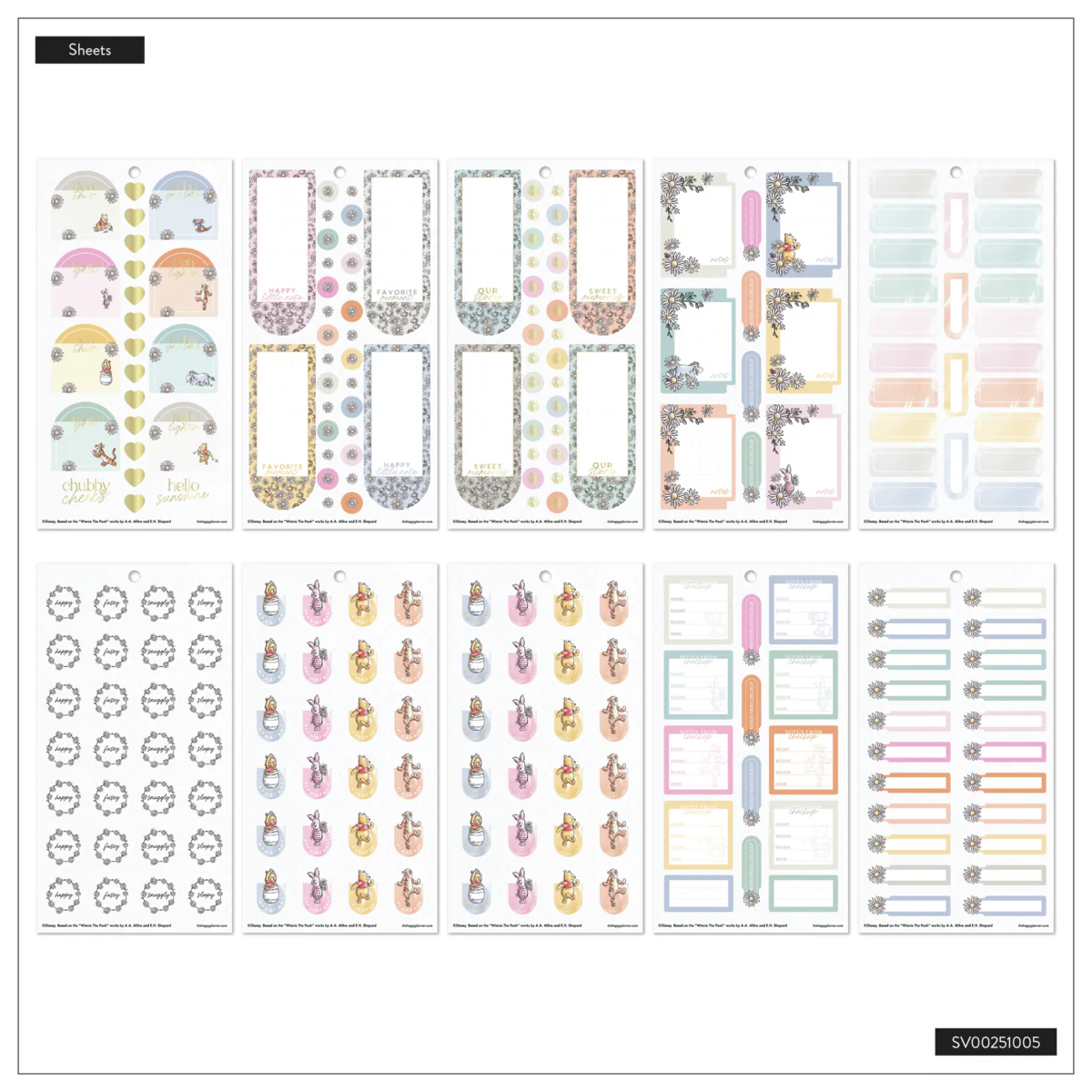 Disney Winnie the Pooh Baby - Value Pack Stickers - Image 15