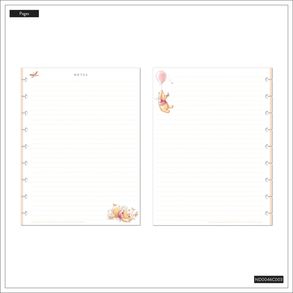 Disney Winnie the Pooh Seasonal - Dotted Lined Classic Notebook - 60 Sheets - Image 14
