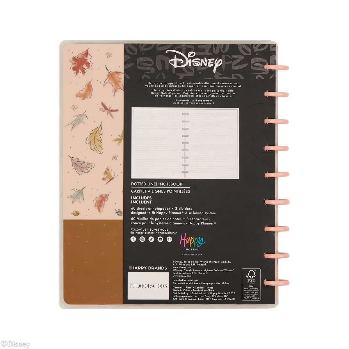 Disney Winnie the Pooh Seasonal - Dotted Lined Classic Notebook - 60 Sheets - Image 17