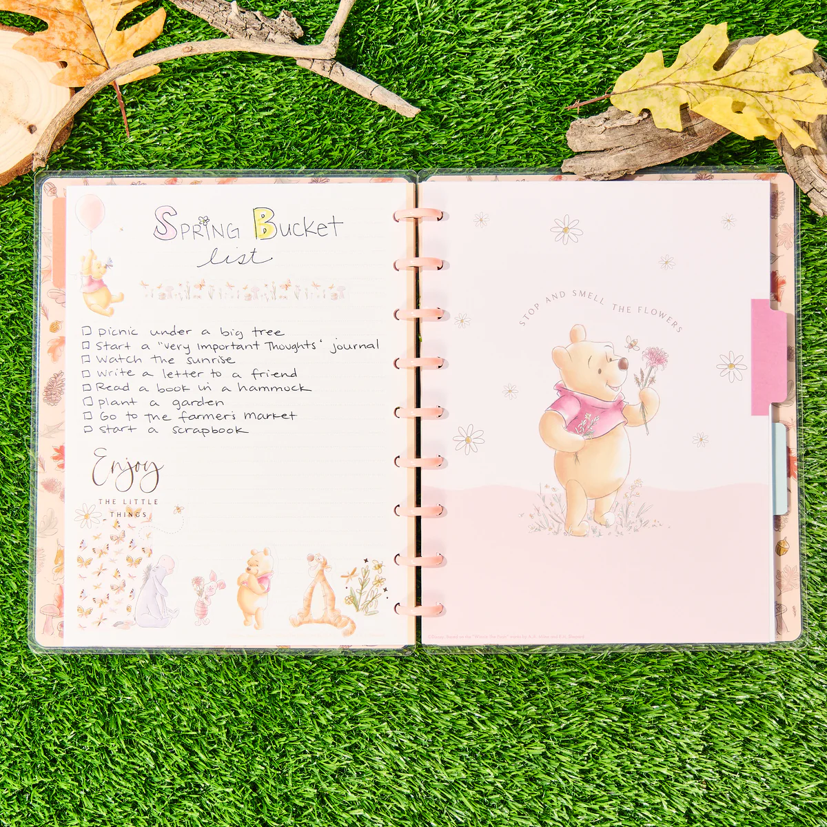 Disney Winnie the Pooh Seasonal - Dotted Lined Classic Notebook - 60 Sheets - Image 4