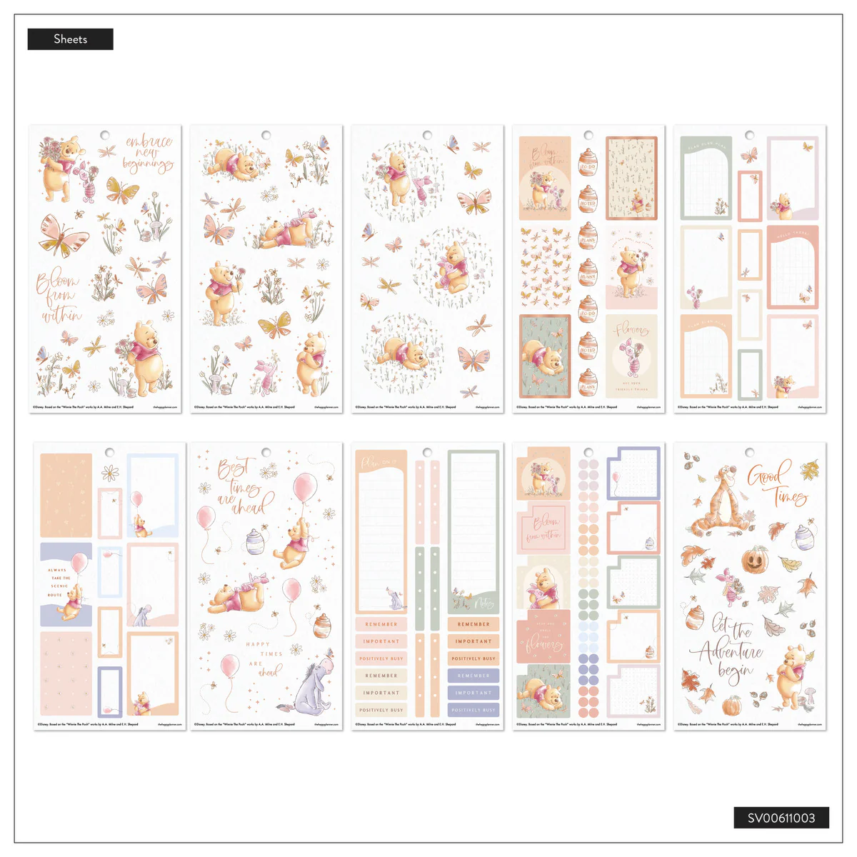Disney Winnie the Pooh Seasonal - Value Pack Stickers - Image 11