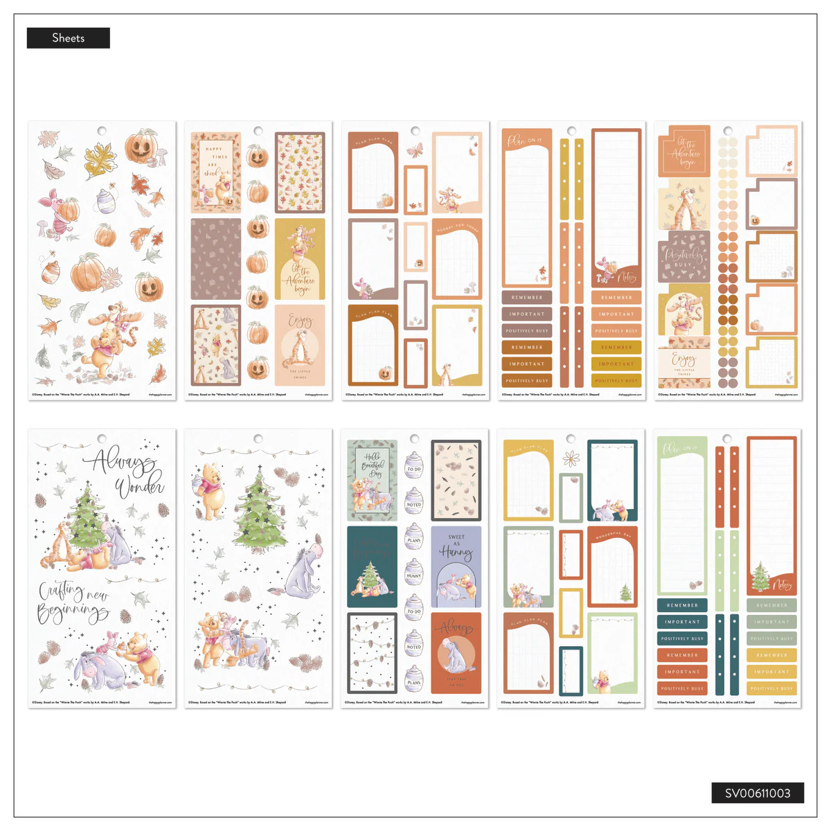 Disney Winnie the Pooh Seasonal - Value Pack Stickers - Image 12