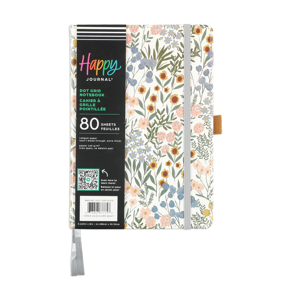 Ditsy Wildflower - Bullet Dot Grid Happy Journal® - 80 Sheets - 160gsm Paper - Image 10