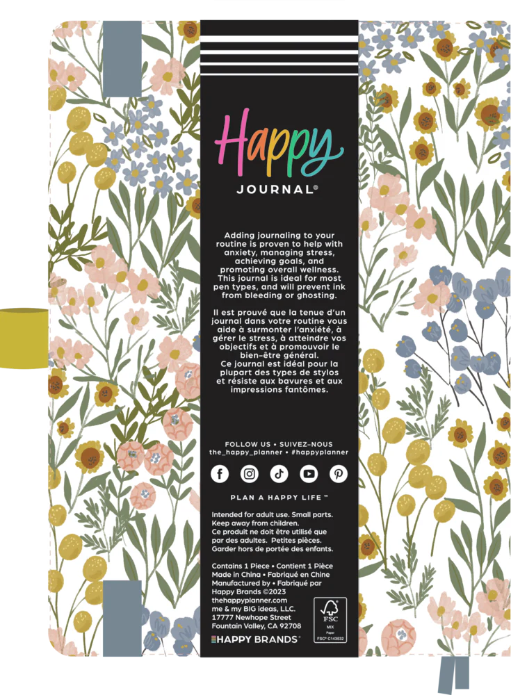 Ditsy Wildflower - Bullet Dot Grid Happy Journal® - 80 Sheets - 160gsm Paper - Image 9