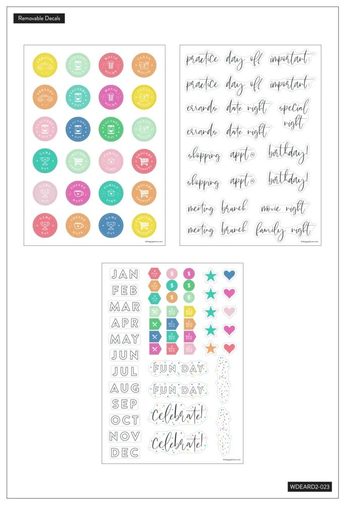 Dry Erase Decals - Monthly + Daily Schedule - Image 2
