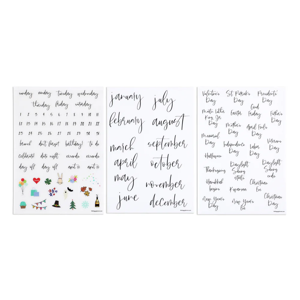 Dry Erase Decals - Seasonal Script - Image 2