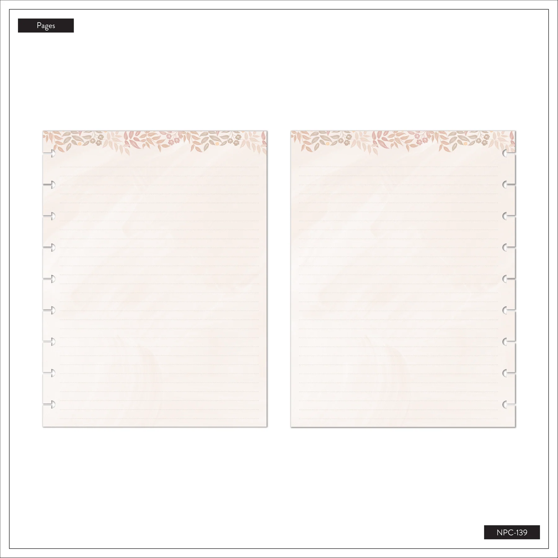 Dune Hues - Dot Grid + Dotted Lined Classic Notebook - 60 Sheets - Image 10