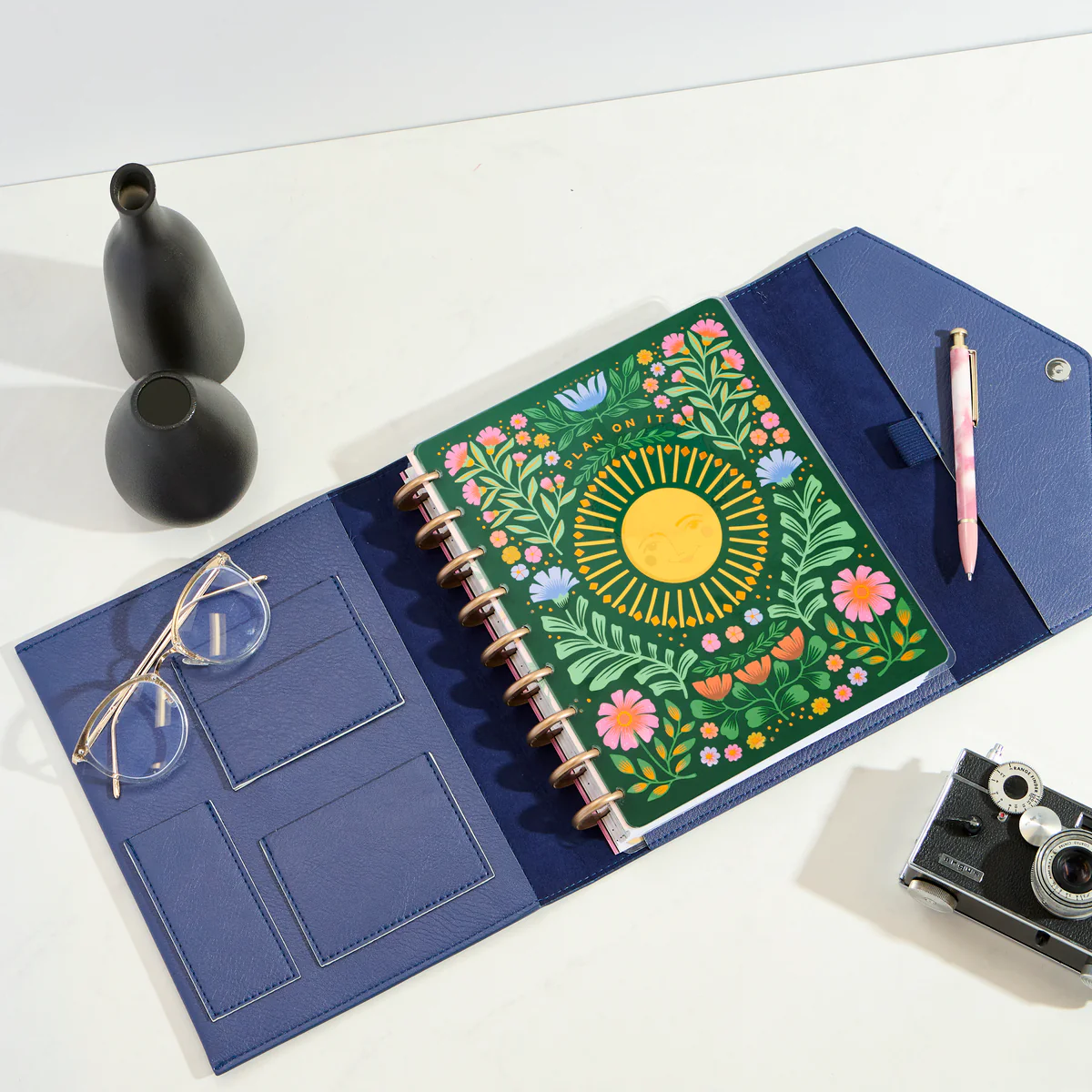 Dusk Vegan Leather - DELUXE Classic Planner Folio - Image 2
