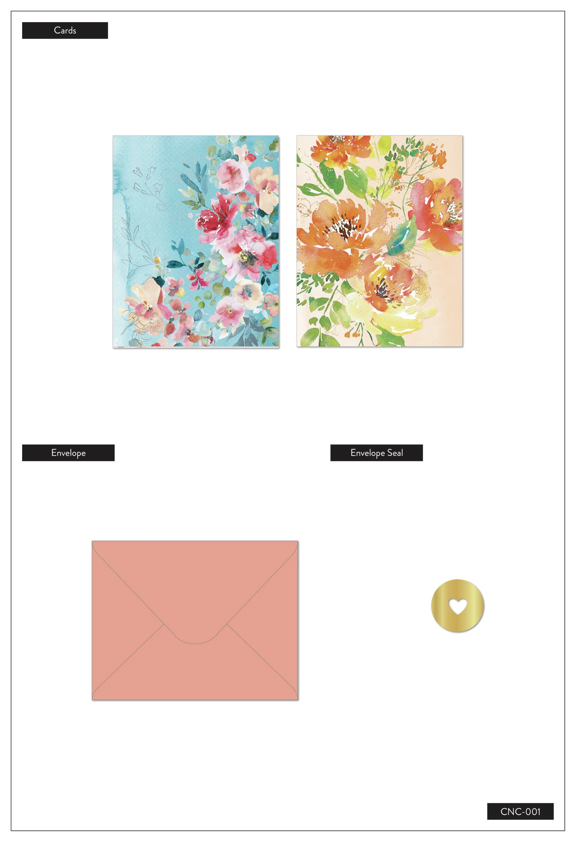 Elegant Florals Note Cards - Image 4