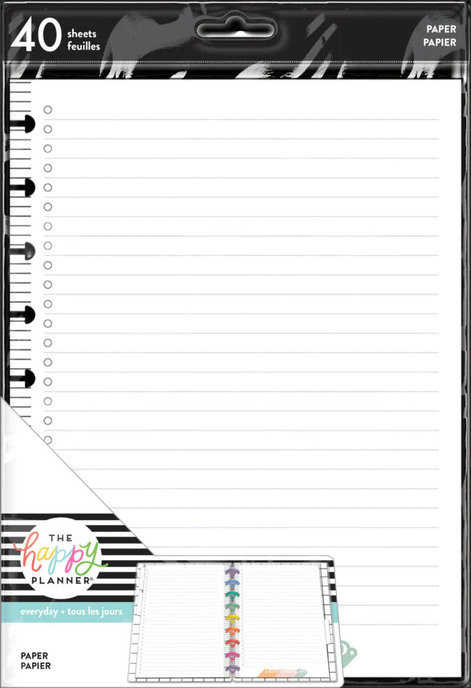Everyday Checklist Classic Filler Paper - 40 Sheets - Image 3