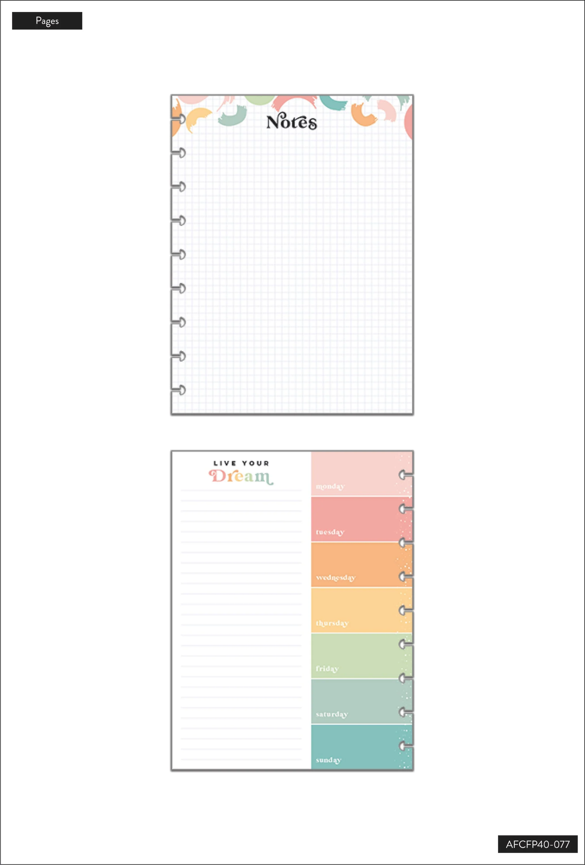 Everyday Colorful Notes Classic Filler Paper - 40 Sheets - Image 3