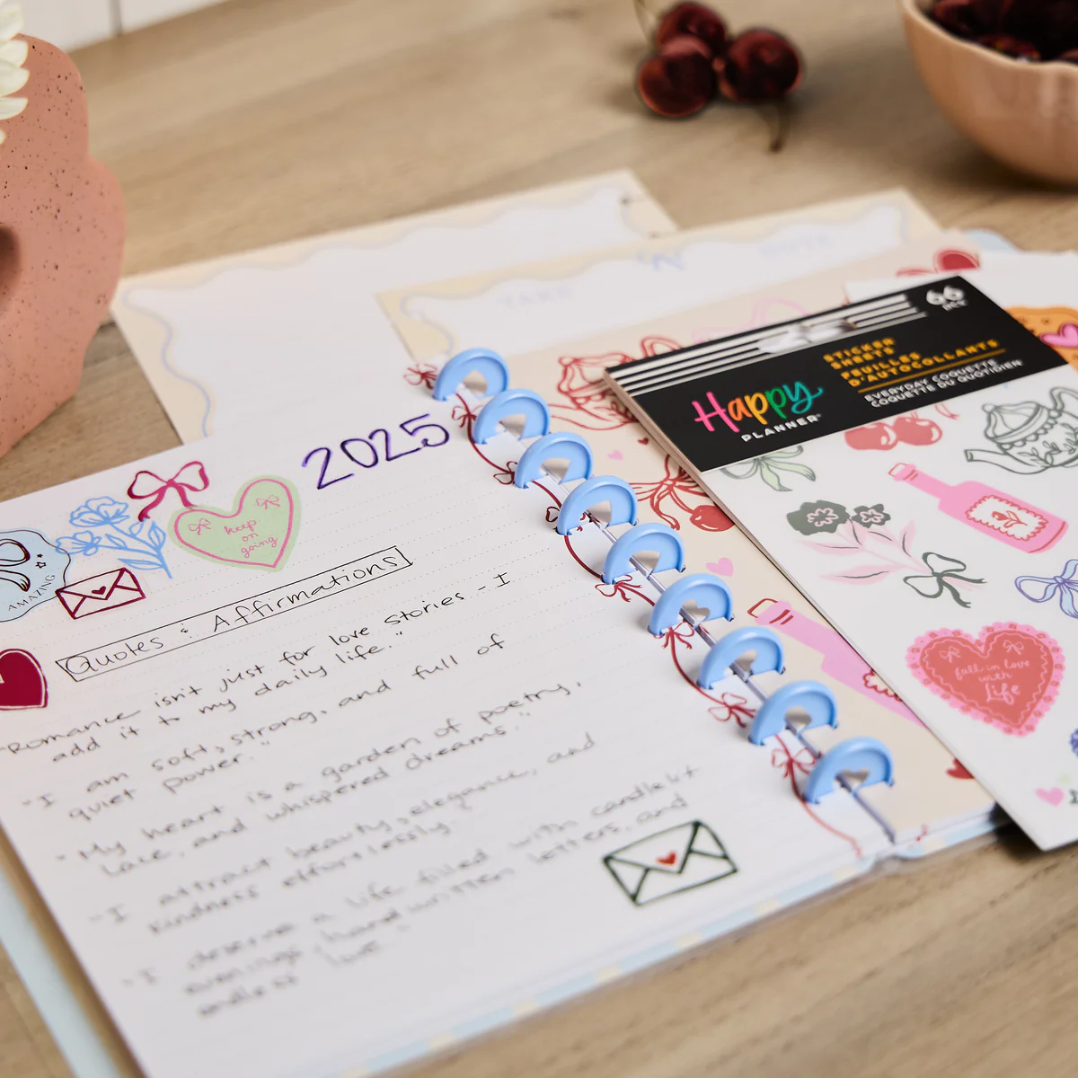 Everyday Coquette - Classic Notebook + Filler Paper + Sticker Bundle - Image 4