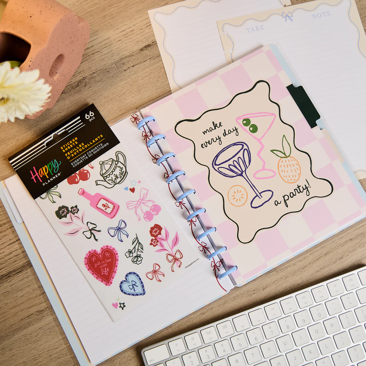 Everyday Coquette - Classic Notebook + Filler Paper + Sticker Bundle - Image 5