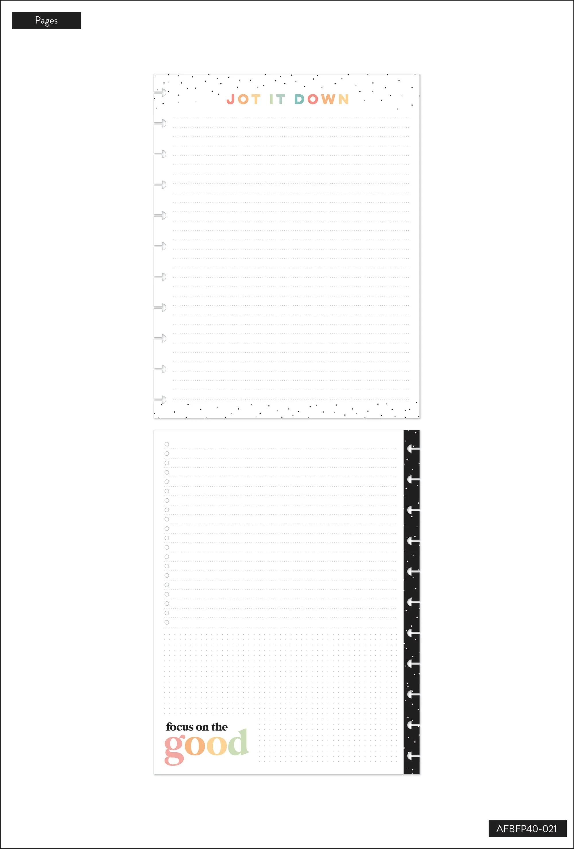 Everyday Jot it Down Big Filler Paper - 40 Sheets - Image 4