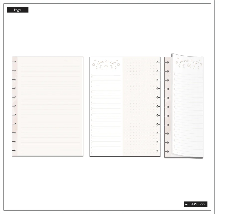 Everyday Magic - Dotted Lined + Dashboard Big Folded Filler Paper - 40 Sheets - Image 3