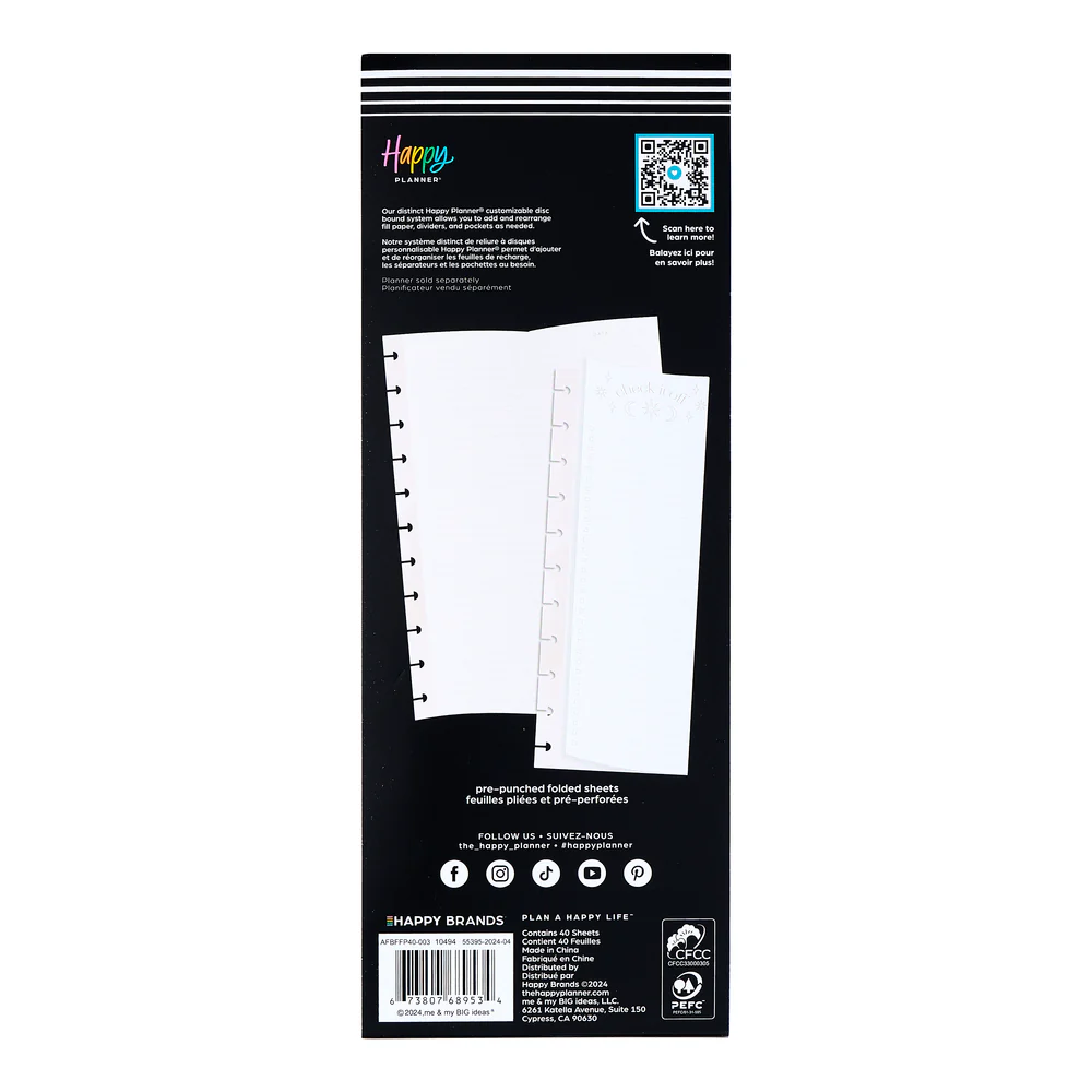Everyday Magic - Dotted Lined + Dashboard Big Folded Filler Paper - 40 Sheets - Image 5